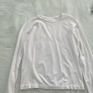 white athleta girl long sleeve.
